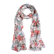 Load image into Gallery viewer, Elegant Roses Print Floral Scarf