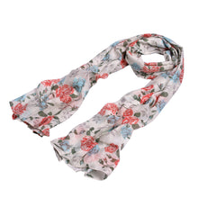Load image into Gallery viewer, Elegant Roses Print Floral Scarf