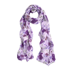 Load image into Gallery viewer, Elegant Roses Print Floral Scarf