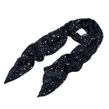 Load image into Gallery viewer, Solid Color Stars Print Stardust Glitter Scarf - Different Colors Available