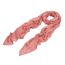 Load image into Gallery viewer, Solid Color Stars Print Stardust Glitter Scarf - Different Colors Available