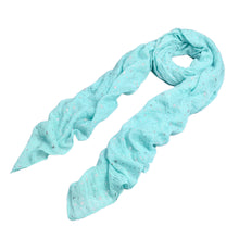 Load image into Gallery viewer, Solid Color Stars Print Stardust Glitter Scarf - Different Colors Available