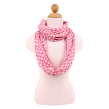Load image into Gallery viewer, Premium Viscose Polka Dot Infinity Loop Fashion Scarf