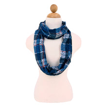 Load image into Gallery viewer, Plaid Stars Print Infinity Loop Fashion Scarf