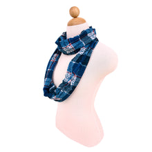 Load image into Gallery viewer, Plaid Stars Print Infinity Loop Fashion Scarf