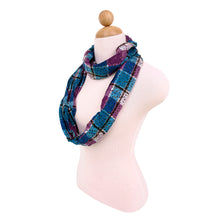 Load image into Gallery viewer, Plaid Stars Print Infinity Loop Fashion Scarf