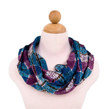 Load image into Gallery viewer, Plaid Stars Print Infinity Loop Fashion Scarf
