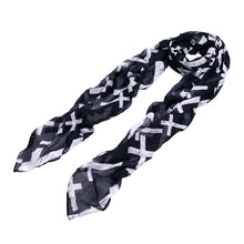 Load image into Gallery viewer, Premium Vintage Cross Star Design Scarf Wrap - Different Colors Available