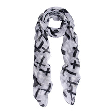 Load image into Gallery viewer, Premium Vintage Cross Star Design Scarf Wrap - Different Colors Available