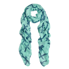 Load image into Gallery viewer, Premium Vintage Cross Star Design Scarf Wrap - Different Colors Available
