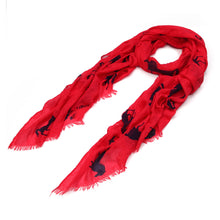 Load image into Gallery viewer, Premium Stallion Horses & Stars Frayed End Scarf Wrap