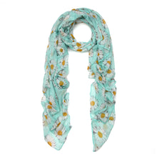 Load image into Gallery viewer, Premium Daisy Floral Fashion Scarf Wrap