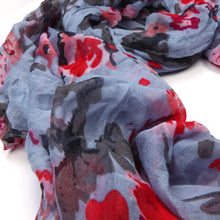 Load image into Gallery viewer, Elegant Abstract Cherry Blossom Sakura Floral Scarf Wrap