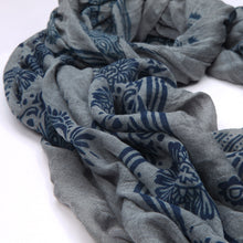 Load image into Gallery viewer, Unique Viscose Aztec Elephant & Paisley Print Frayed End Scarf