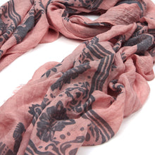 Load image into Gallery viewer, Unique Viscose Aztec Elephant & Paisley Print Frayed End Scarf