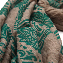 Load image into Gallery viewer, Unique Viscose Aztec Elephant & Paisley Print Frayed End Scarf