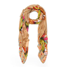 Load image into Gallery viewer, Premium Sunflower Print Fashion Scarf Wrap
