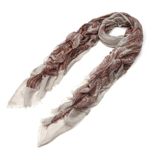 Load image into Gallery viewer, Premium Viscose Vintage Paisley Print Frayed End Scarf