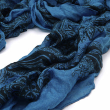 Load image into Gallery viewer, Premium Viscose Vintage Paisley Print Frayed End Scarf
