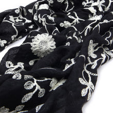 Load image into Gallery viewer, Premium Viscose Elegant Lace Floral Scarf