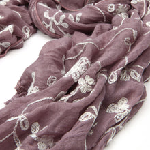 Load image into Gallery viewer, Premium Viscose Elegant Lace Floral Scarf