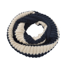 Load image into Gallery viewer, Premium Winter Knit Striped Infinity Loop Circle Scarf