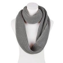 Load image into Gallery viewer, Premium Winter Solid Color Knit Infinity Loop Circle Scarf