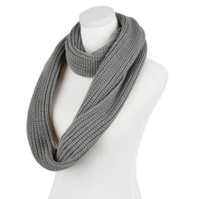 Load image into Gallery viewer, Premium Winter Solid Color Knit Infinity Loop Circle Scarf