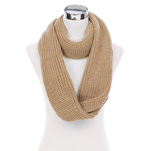 Load image into Gallery viewer, Premium Winter Solid Color Knit Infinity Loop Circle Scarf