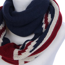 Load image into Gallery viewer, Premium UK British Flag Union Jack Winter Knit Infinity Loop Circle Scarf