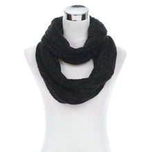 Load image into Gallery viewer, Premium Winter Glitter Knit Infinity Loop Circle Scarf