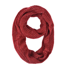 Load image into Gallery viewer, Premium Winter Glitter Knit Infinity Loop Circle Scarf