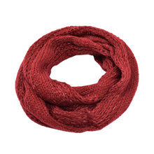 Load image into Gallery viewer, Premium Winter Glitter Knit Infinity Loop Circle Scarf