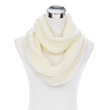 Load image into Gallery viewer, Premium Winter Glitter Knit Infinity Loop Circle Scarf