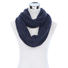 Load image into Gallery viewer, Premium Winter Glitter Knit Infinity Loop Circle Scarf