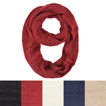 Load image into Gallery viewer, Premium Winter Glitter Knit Infinity Loop Circle Scarf