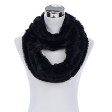 Load image into Gallery viewer, Super Soft Faux Fur Solid Color Warm Infinity Loop Circle Scarf