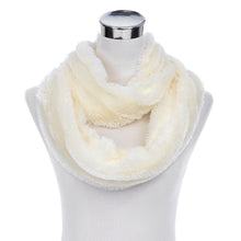 Load image into Gallery viewer, Super Soft Faux Fur Solid Color Warm Infinity Loop Circle Scarf