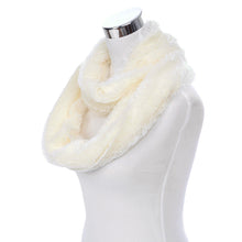 Load image into Gallery viewer, Super Soft Faux Fur Solid Color Warm Infinity Loop Circle Scarf