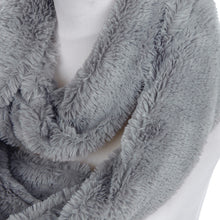 Load image into Gallery viewer, Super Soft Faux Fur Solid Color Warm Infinity Loop Circle Scarf