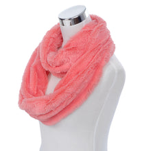 Load image into Gallery viewer, Super Soft Faux Fur Solid Color Warm Infinity Loop Circle Scarf