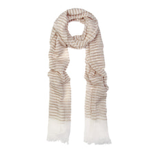 Load image into Gallery viewer, Pure Cotton Lightweight Narrow Striped Fashion Scarf