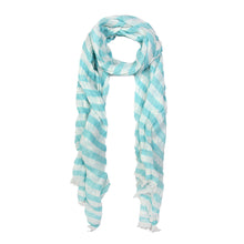 Load image into Gallery viewer, Pure Cotton Lightweight Striped Fashion Scarf