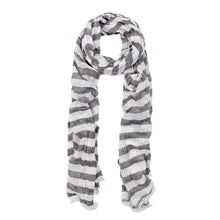 Load image into Gallery viewer, Pure Cotton Lightweight Striped Fashion Scarf