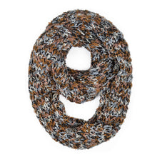 Load image into Gallery viewer, Super Soft Winter Multi Color Knit Infinity Loop Circle Scarf