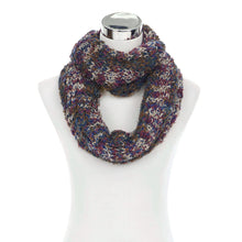 Load image into Gallery viewer, Super Soft Winter Multi Color Knit Infinity Loop Circle Scarf