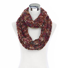 Load image into Gallery viewer, Super Soft Winter Multi Color Knit Infinity Loop Circle Scarf