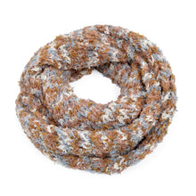 Load image into Gallery viewer, Super Soft Winter Multi Color Knit Infinity Loop Circle Scarf