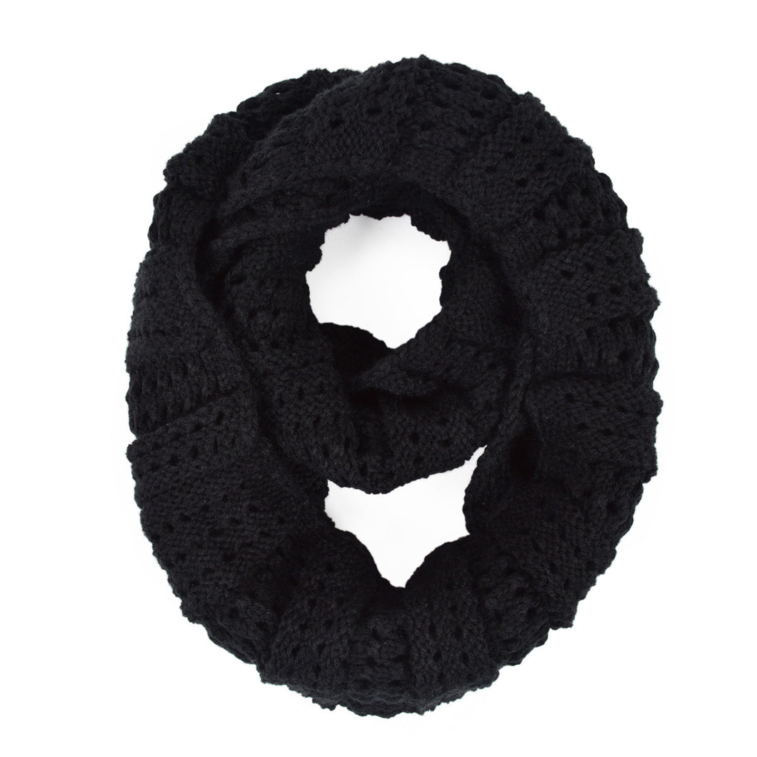Premium Winter Mesh Knit Infinity Loop Circle Scarf