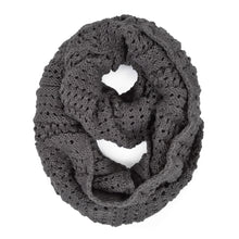 Load image into Gallery viewer, Premium Winter Mesh Knit Infinity Loop Circle Scarf